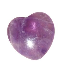 Purple Amethyst Heart Shaped Stone Love Gemstone Palm Gem Worry Pocket Rock Gift
